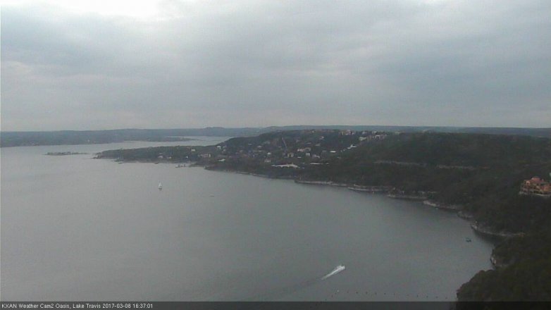 Lake Travis webcam, March 8, 2017 3:50 PM CT