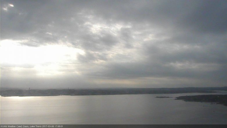 Lake Travis webcam, March 8, 2017 4:30 PM CT