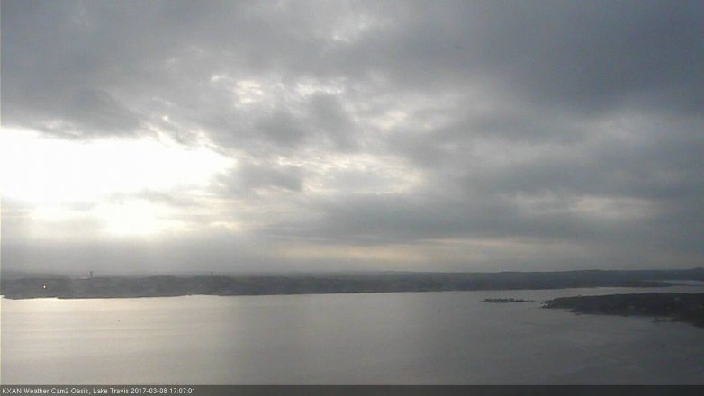 Lake Travis webcam, March 8, 2017 4:35 PM CT