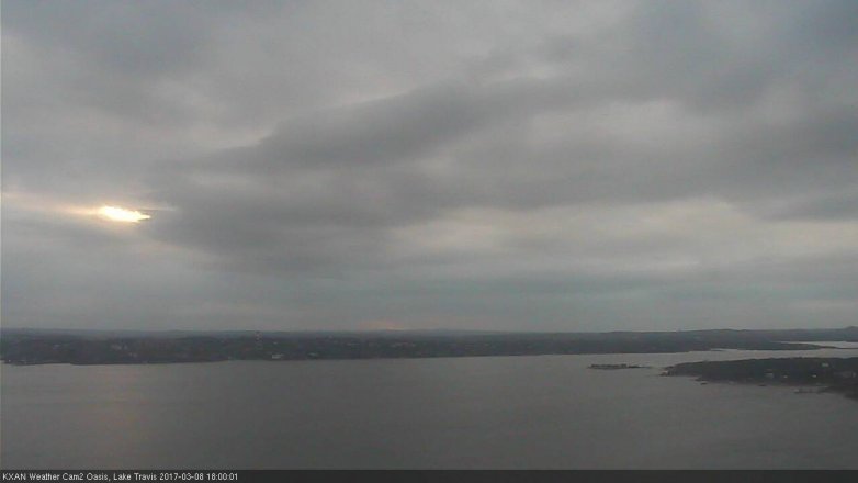 Lake Travis webcam, March 8, 2017 5:15 PM CT