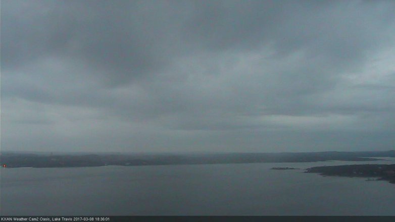 Lake Travis webcam, March 8, 2017 5:45 PM CT