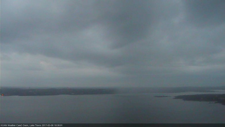 Lake Travis webcam, March 8, 2017 6:10 PM CT