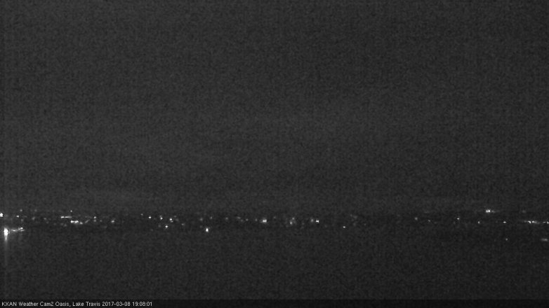 Lake Travis webcam, March 8, 2017 6:20 PM CT