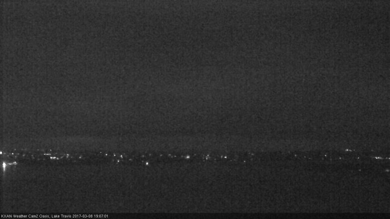 Lake Travis webcam, March 8, 2017 6:25 PM CT