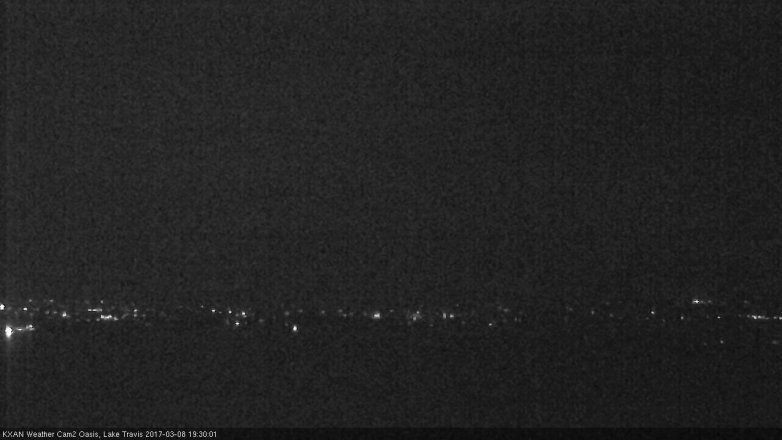 Lake Travis webcam, March 8, 2017 6:45 PM CT