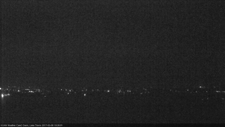 Lake Travis webcam, March 8, 2017 6:55 PM CT