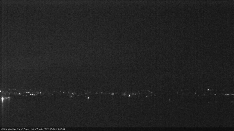 Lake Travis webcam, March 8, 2017 7:20 PM CT