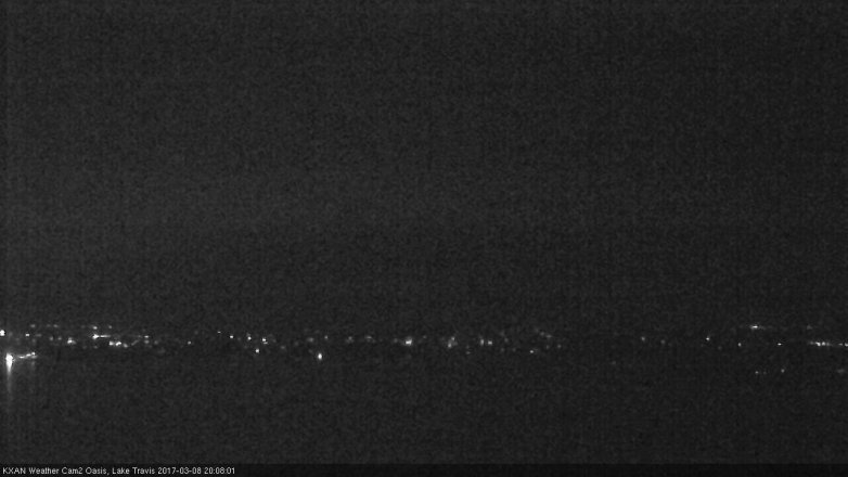Lake Travis webcam, March 8, 2017 7:35 PM CT