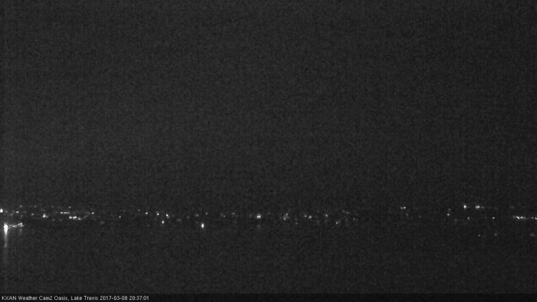 Lake Travis webcam, March 8, 2017 7:50 PM CT