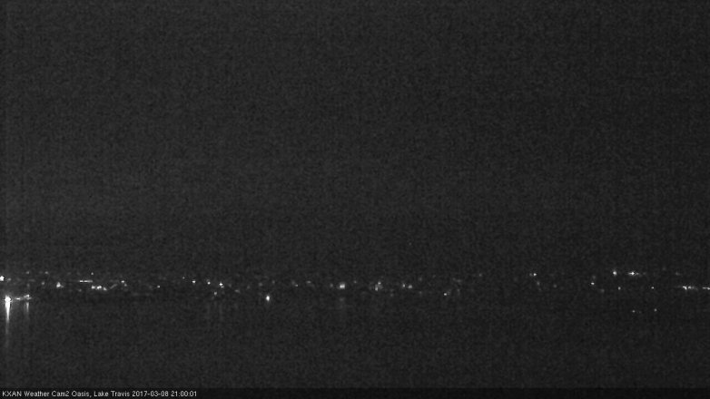 Lake Travis webcam, March 8, 2017 8:20 PM CT