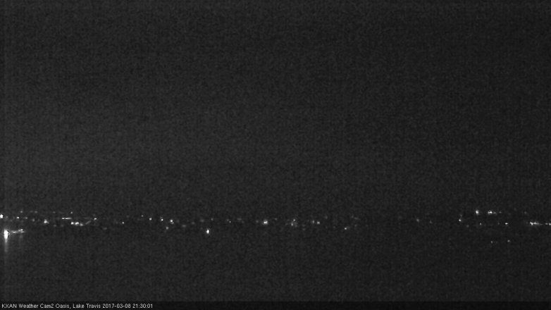 Lake Travis webcam, March 8, 2017 8:35 PM CT