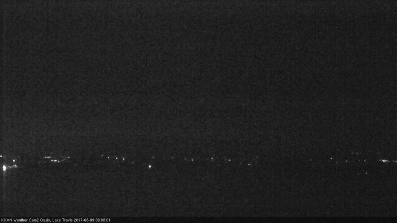 Lake Travis webcam, March 8, 2017 11:25 PM CT