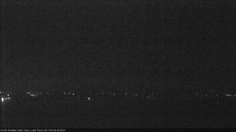 Lake Travis webcam, March 8, 2017 11:55 PM CT