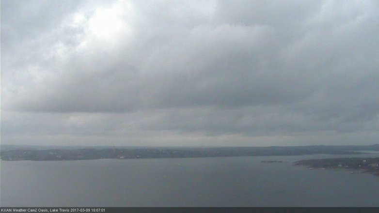 Lake Travis webcam, March 9, 2017 9:15 AM CT