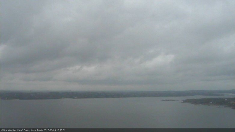 Lake Travis webcam, March 9, 2017 9:30 AM CT