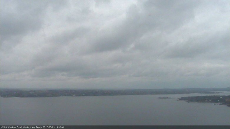 Lake Travis webcam, March 9, 2017 10:10 AM CT