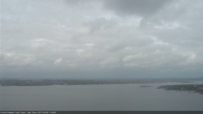 Lake Travis webcam, March 9, 2017 10:15 AM CT