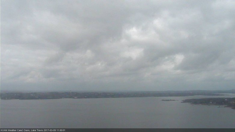 Lake Travis webcam, March 9, 2017 10:20 AM CT
