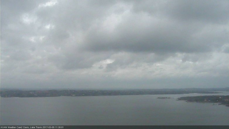 Lake Travis webcam, March 9, 2017 10:40 AM CT