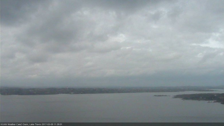 Lake Travis webcam, March 9, 2017 10:45 AM CT