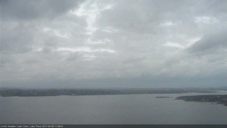 Lake Travis webcam, March 9, 2017 10:55 AM CT
