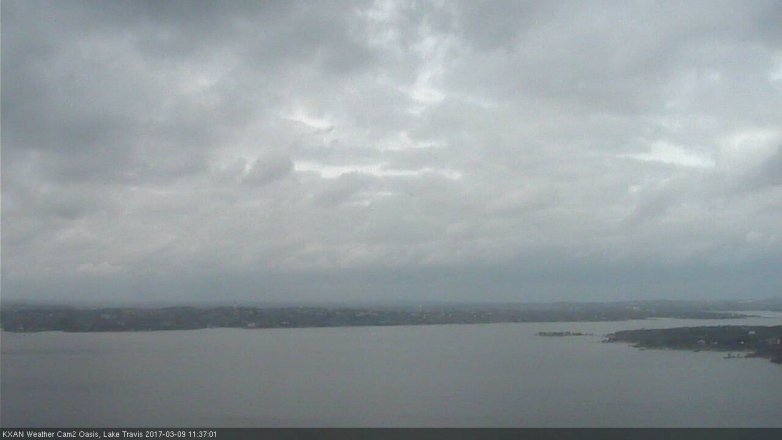 Lake Travis webcam, March 9, 2017 11:05 AM CT