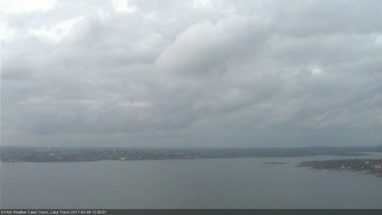Lake Travis webcam, March 9, 2017 11:25 AM CT