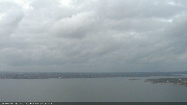 Lake Travis webcam, March 9, 2017 11:35 AM CT
