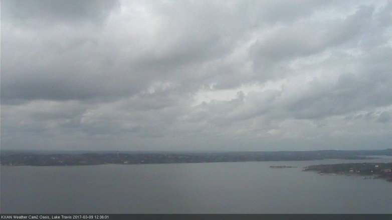 Lake Travis webcam, March 9, 2017 11:50 AM CT