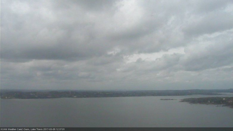 Lake Travis webcam, March 9, 2017 11:55 AM CT