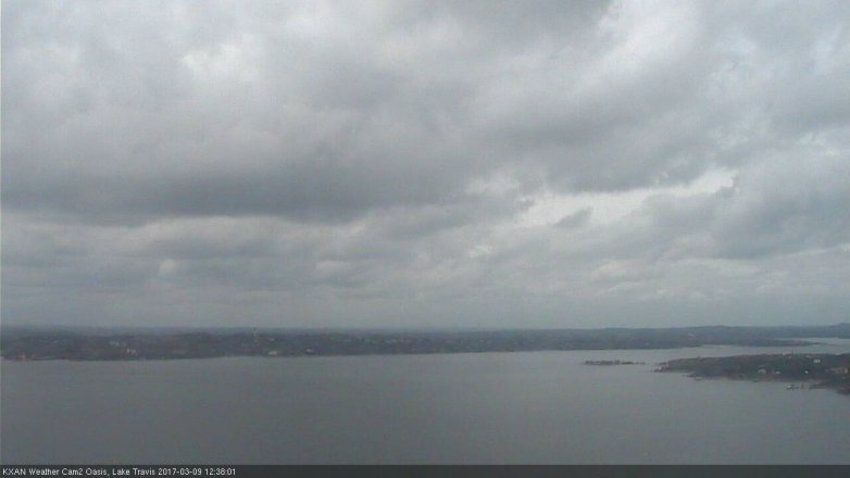 Lake Travis webcam, March 9, 2017 12:00 PM CT