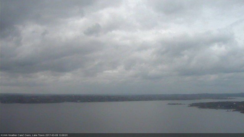 Lake Travis webcam, March 9, 2017 12:35 PM CT