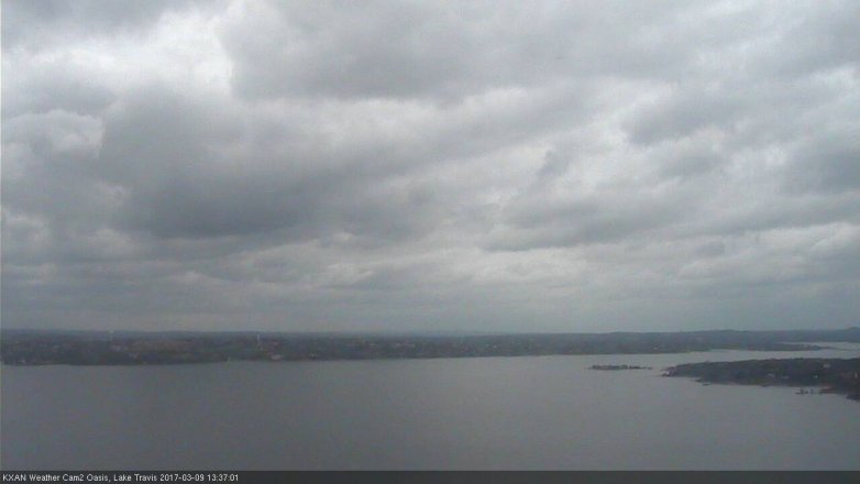 Lake Travis webcam, March 9, 2017 12:45 PM CT