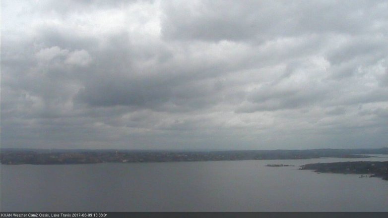 Lake Travis webcam, March 9, 2017 12:50 PM CT
