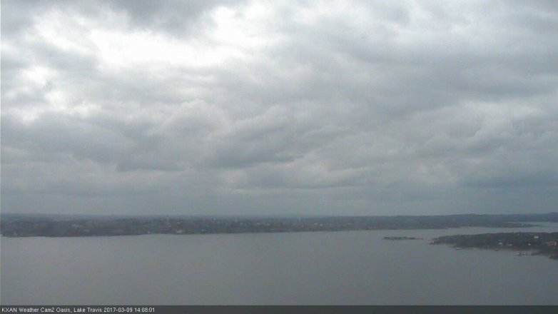 Lake Travis webcam, March 9, 2017 1:25 PM CT