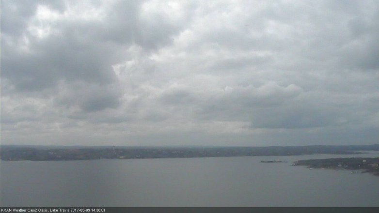 Lake Travis webcam, March 9, 2017 1:55 PM CT