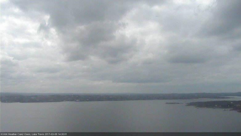 Lake Travis webcam, March 9, 2017 2:00 PM CT