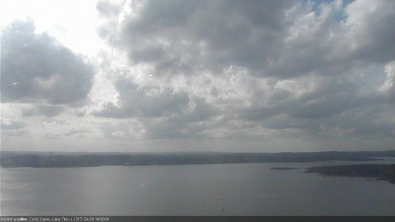 Lake Travis webcam, March 9, 2017 3:10 PM CT