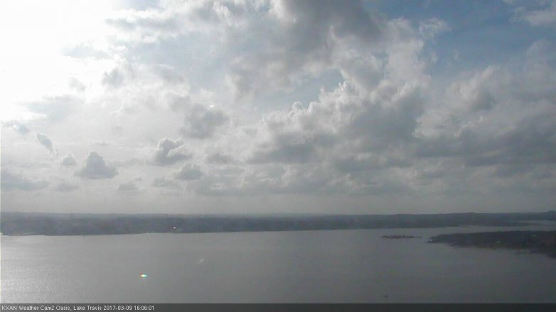 Lake Travis webcam, March 9, 2017 3:30 PM CT