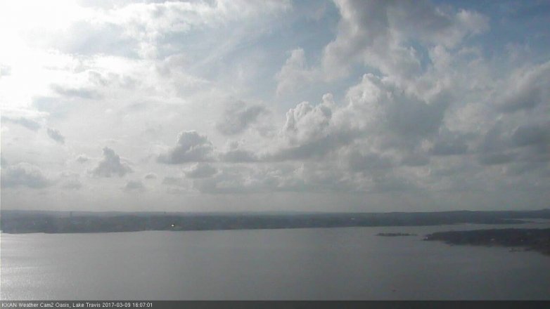 Lake Travis webcam, March 9, 2017 3:35 PM CT
