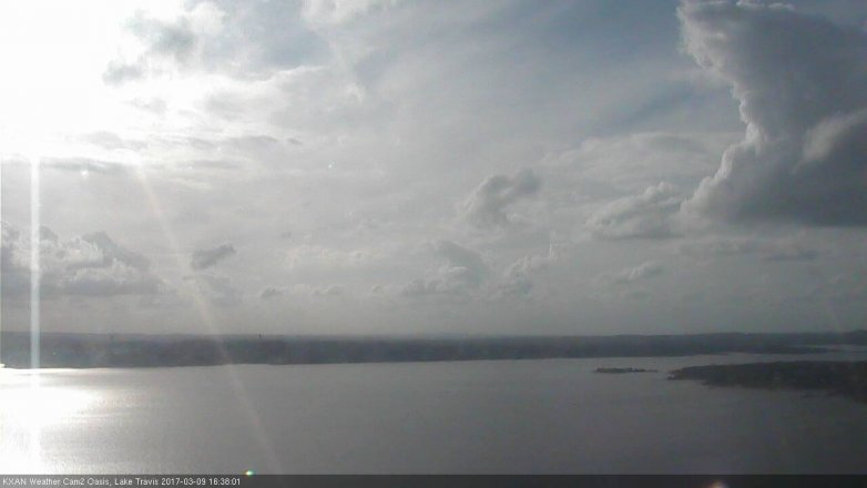 Lake Travis webcam, March 9, 2017 3:45 PM CT