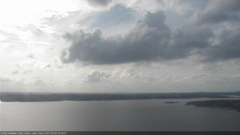 Lake Travis webcam, March 9, 2017 4:00 PM CT