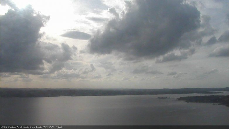 Lake Travis webcam, March 9, 2017 4:05 PM CT