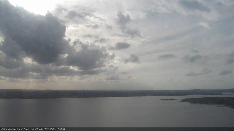 Lake Travis webcam, March 9, 2017 4:10 PM CT