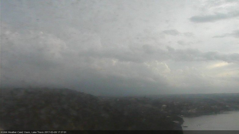 Lake Travis webcam, March 9, 2017 4:50 PM CT