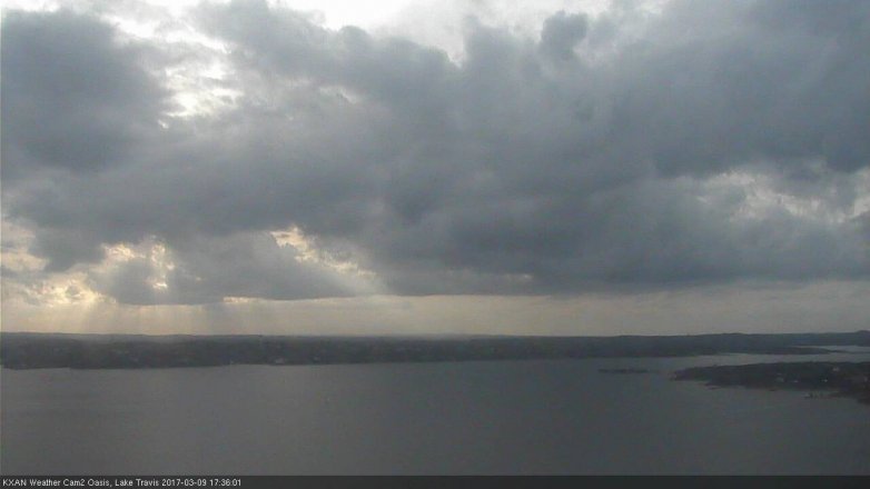 Lake Travis webcam, March 9, 2017 5:05 PM CT