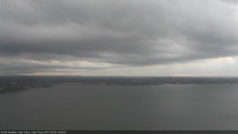 Lake Travis webcam, March 9, 2017 5:25 PM CT