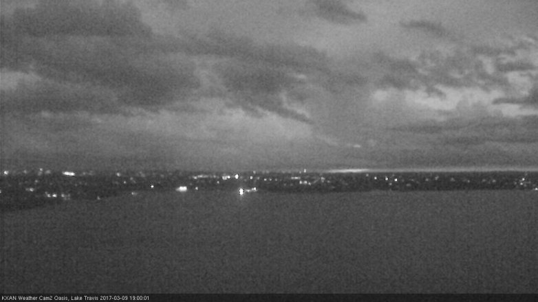 Lake Travis webcam, March 9, 2017 6:10 PM CT