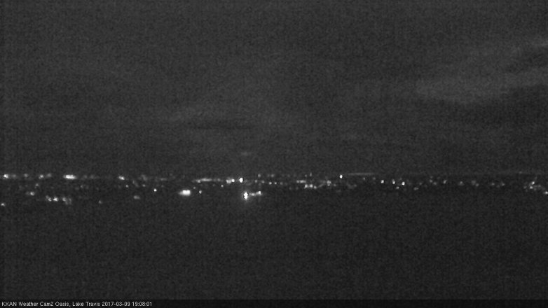 Lake Travis webcam, March 9, 2017 6:20 PM CT