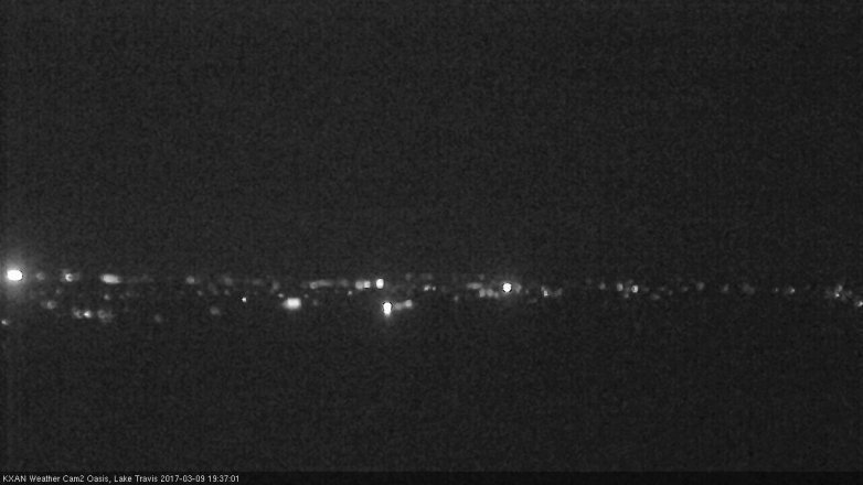 Lake Travis webcam, March 9, 2017 7:00 PM CT